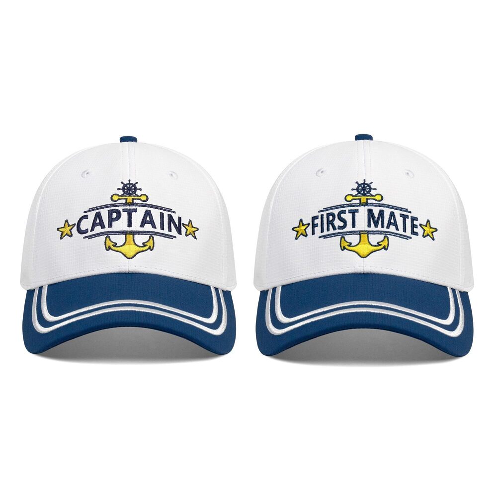 3733 Captain and First Mate Hat ,Cool Boat Gifts for Boat Owners or Boat